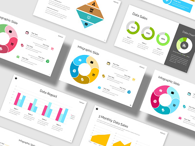 INFOGRAPHIC SLIDE - Clean Powerpoint Slide business chart clean corporate creative galerry infographic light marketing minimalist modern popular portfolio powerpoint pptx presentation professional simple start up yellow