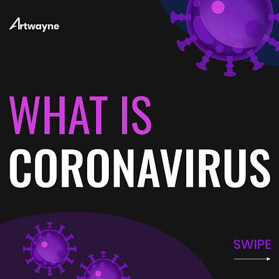 Coronavirus branding design flat illustration typography vector web