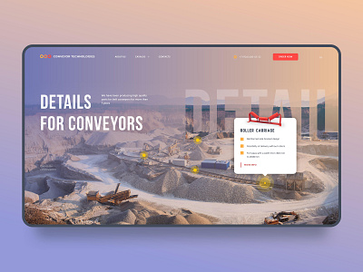 Conveyor Technologies design hero ui web