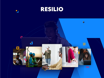 Resilio - Rebrand art direction branding colorful event ui ux