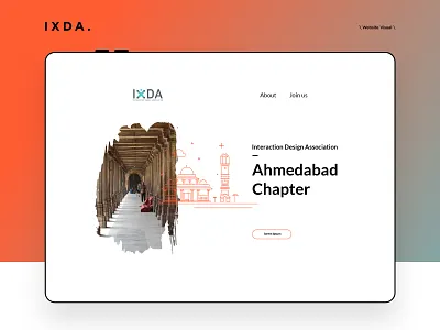 ~ I X D A ~ colours design experience illustration landing page minimal ui vector website