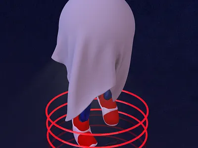 Guess who's hiding from the virus 3d 3d art adidas c4d cinema 4d hiding runner sonic sonic the hedgehog