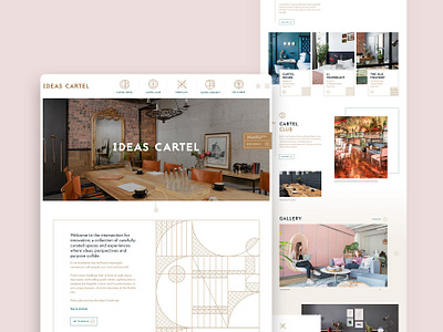 Ideas Cartel UI design hotel iinterface interface ui webflow website