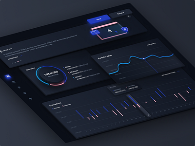 Trezor Dashboard Dark Mode 🌚 bitcoin bitcoins blockchain blockchain cryptocurrency crypto cryptocurrency dashboad data ethereum ethworks exchange finance portfolio token trezor wallet