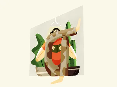 Stay home and read books and plants character illustration illustration read stay home texture