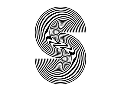 S - 36days of type - #36daysoftype - 2020 36days 36daysoftype a calligraphy custom type free font geometric graphic design illustration letter lettering modular op art opart optical art sergi delgado typography