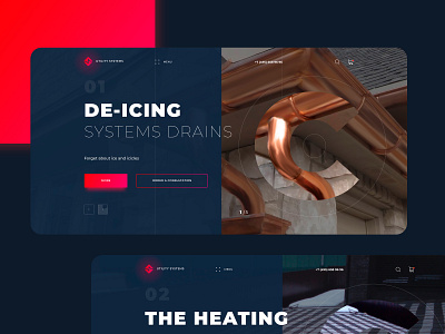 Utility Systems design hero ui web