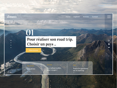 DailyUI 003 branding dailyui dailyui003 design responsive design responsive website roadtrip travel ui uidesign web webdesign website