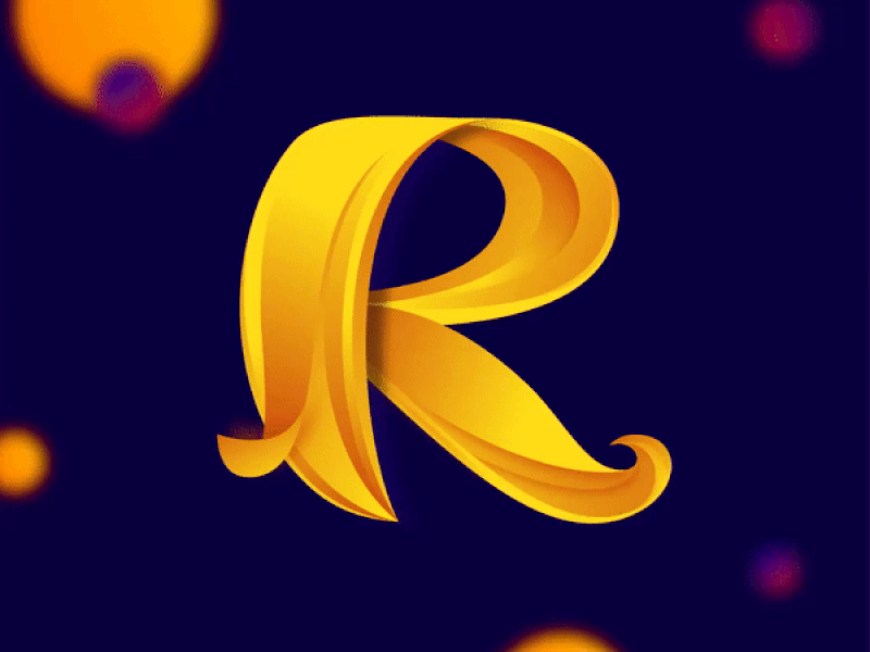 Typograpy Leters R The R by Arun Thomas on Dribbble