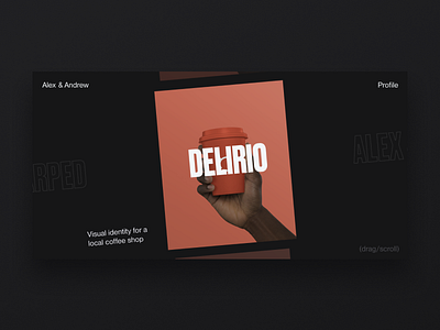 Portfolio animation design interaction typography ui ux webdesign website