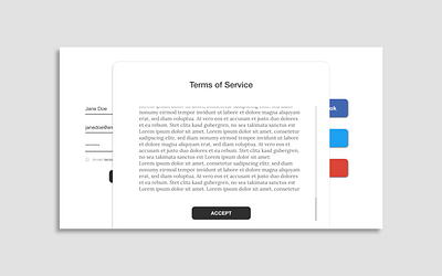 Daily UI Day 089: Terms of Service component component design daily daily 100 challenge daily ui dailyui day 089 day 89 design servide servide terms terms and conditions terms of service ui ux web webdesign