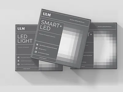 Led lamp packaging branding design packaging