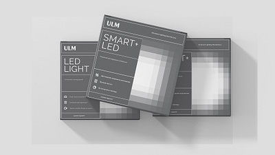 Led lamp packaging branding design packaging