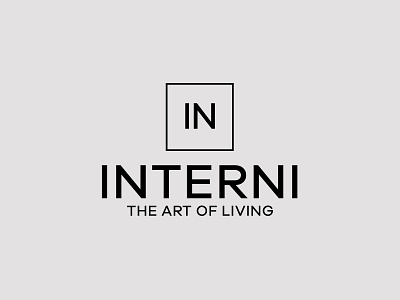 INTERNI Logo branding design illustration logo media something typography vector