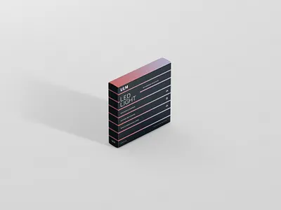 Packaging for LED lamp branding design packaging