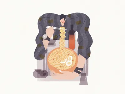 A Table for the Scene II colour editorial editorial illustration fashion fashion illustration food graphic illustration texture