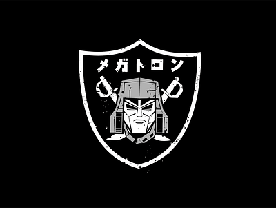 Megatron - NFL Logo black character design graphic design illustration logo megatron minimal transformers typography vector