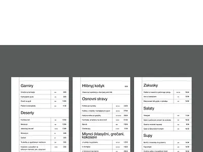 Menu design branding design restaurant