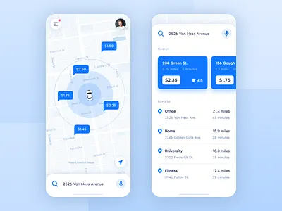 City Parking App app auto clean flat icon illustration mobile mobile app parking ui ux vector white