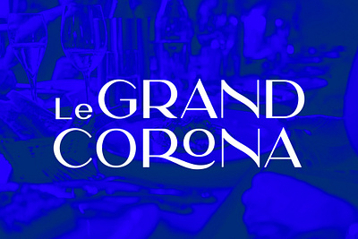 Le Grand Corona restaurant identity branding identity logo typography