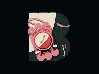 36 Days Of Type- B 36days 36daysoftype 36daysoftype06 36daysoftype07 bomb clock graphic graphic design graphicdesign illustration illustration digital letter lettering letters matches tnt type typo typography