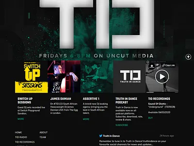 Truth In Dance | Web Design & Development branding design ui ux web
