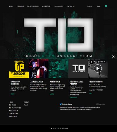 Truth In Dance | Web Design & Development branding design ui ux web
