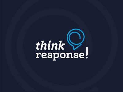 Think/Response Logo best best of dribbble brand branding chat consulting design dribbble best shot icon identity inspiration logo logotype mark minimal monogram social symbol think vector