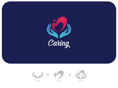 Caring Logo Concept branding caring caringlogo charitylogo design donationlogo hand heart logo illustration logo lovecraft lovelogo minimal motherlove
