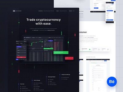 GO.Exchange is live on Behance 10clouds blockchain dashbaord exchange omise ui ux web app web development