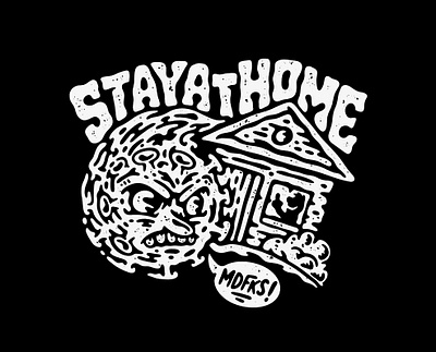 Stay safe, stay at home apparel artwork coronavirus covid covid 19 covid19 hardcore illustration lifestyle music old school tattoo