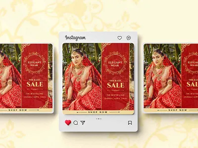 Saree Poster Design branding creative design creatives design digital marketing graphic design illlustration poster poster design saree creatives social media post ui