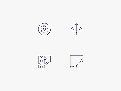 Service Icons app brand design brand identity branding exploration flat flat marks form graphic design icon iconography icon set illustration vector logo logomark logotype stroke outline 3pt typography ui ux user design web web development