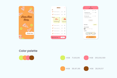 Food ordering application adobexd application application design branding concept design illustration ui ux ux design uxdesigner uxui