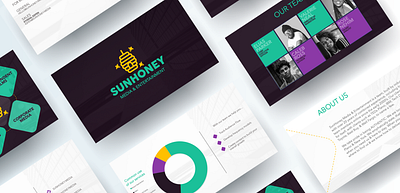 SunHoney Media & Entertainment design presentation design