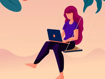 Where Does Your Work Take You? 2d art 2d character design illustration illustrator vector
