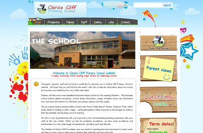 Wordpress website for Clarice Cliff Primary School design webdesign website wordpress