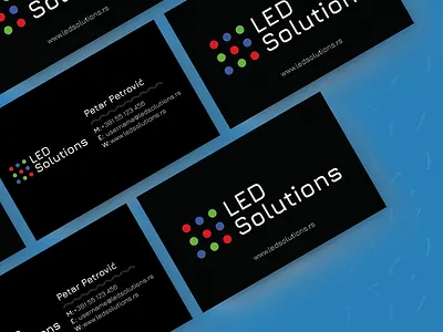 Led Solutions Branding branding codeit designit illustrator logodesign logodesigner visitcard