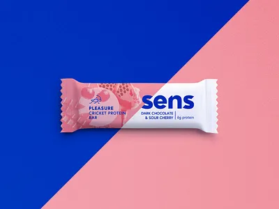 Sens bar branding czech diagonal packaging design protein bar sens
