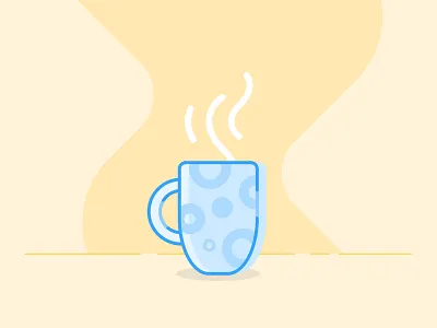 Coffee o'clock branding coffee design figma icon illustration mug tea ui ux vector visual design