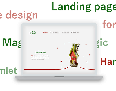 Christmas decoration web page | UI design app behance branding design dribbble homepage icon landingpage logo typography ui ui design ux ux flow uxdesign webdesign webpage website