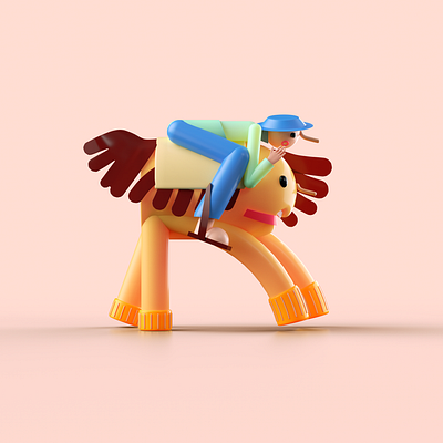 Letter R for 36 days of type 36daysoftype07 3dillustration character illustration letter redshift render