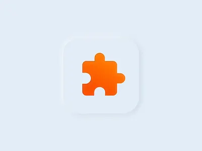 Skeumorphic app icon - Daily UI 005 005 app icon art day5 dayliui design design tool figma game graphic design icon inspiration puzzle shadow skeumorphic skeumorphism ui ux white