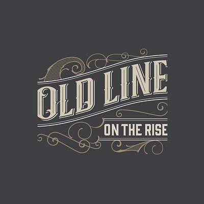 Old Line engraving typography whiskey whisky