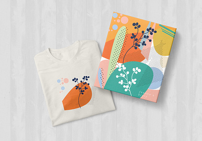 Flower Pattern Diary and Tshirt Illustration color palette colors colors palette colorscheme colorswatch diary flower flower illustration pattern pattern a day pattern art pattern design thirtylogos tshirt