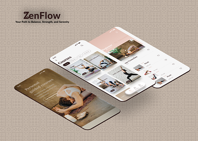 ZenFlow appconcept bestdesign conceptapp creativeui dailyui dribbbleshots fitnessapp interactiondesign madewithfigma mobileappdesign mobileexperience moderninterface nextgenui productdesign smoothui trendingdesign uiinspiration uxtrends wellnesstech yogaapp