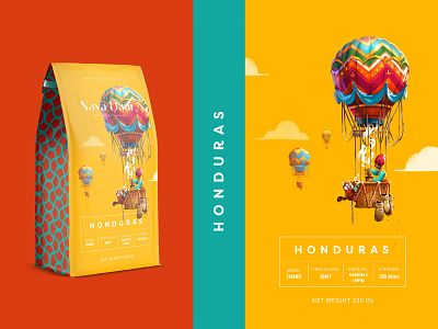 Coffee Bean Pack Design air balloon brand identity branding character design coffee design drawing graphic design hand draw illustration india indian logotype package design packaging packaging design red panda saudi arabia sketch vector