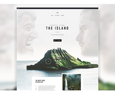 UI Design - People From The Island Book Landing Page creative graphic design illustration inspiration inspire landing page landing page design landing page ui ui design uidesign ux design web design