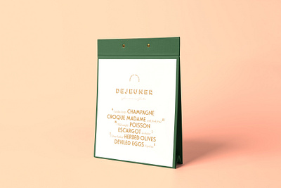 Les Petits Amoureux brand design brand identity branding french bistro menu menu design typography