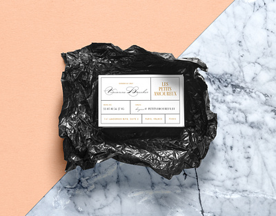 Les Petits Amoureux branding businesscard fine dining french bistro restaurant restaurant branding restaurants